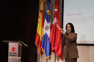 Raquel Arbaje, primera dama de la República en la presentación del proyecto.Fuente Externa