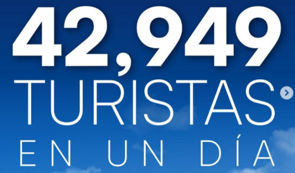 Collado resalta el buen momento de RD: “42,949 turistas por vía aérea en un día”