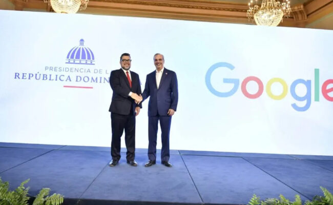 Presidente Abinader anuncia que Google invertirá en RD