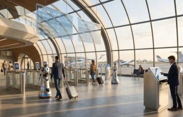 Así será el aeropuerto del futuro: sin filas, con pasaporte biométrico y robots asistentes
