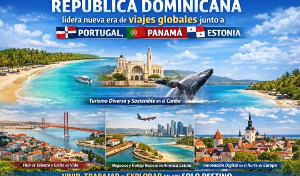 República Dominicana lidera nueva era de viajes globales junto a Portugal, Panamá y Estonia