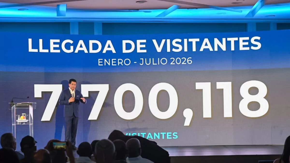 República Dominicana supera los 7.7 millones de visitantes entre enero y julio